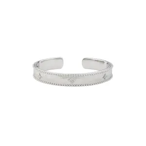 Beaded Sterling Silver Kite Cuff
