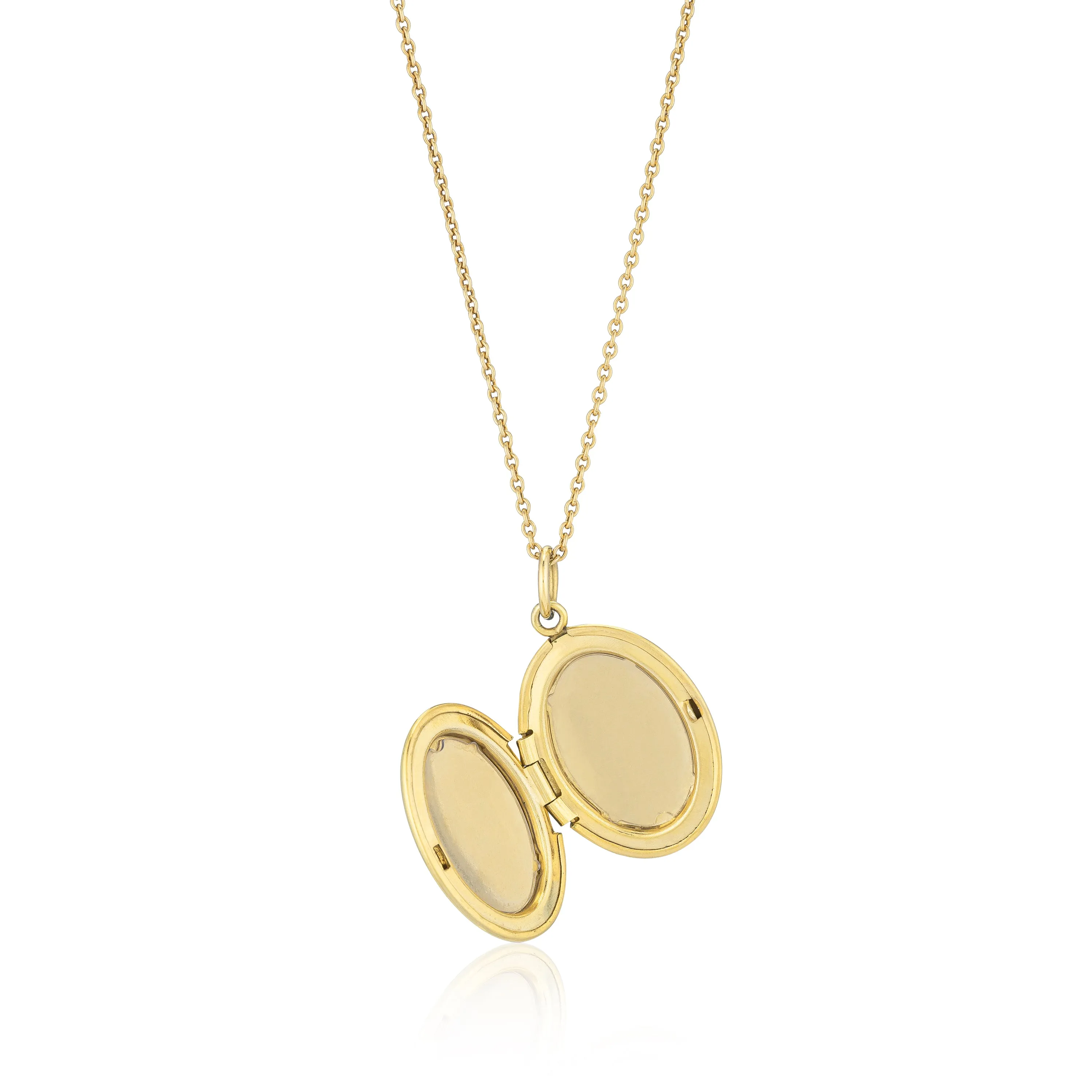 CHARLI LARGE OVAL ENGRAVED LOCKET
