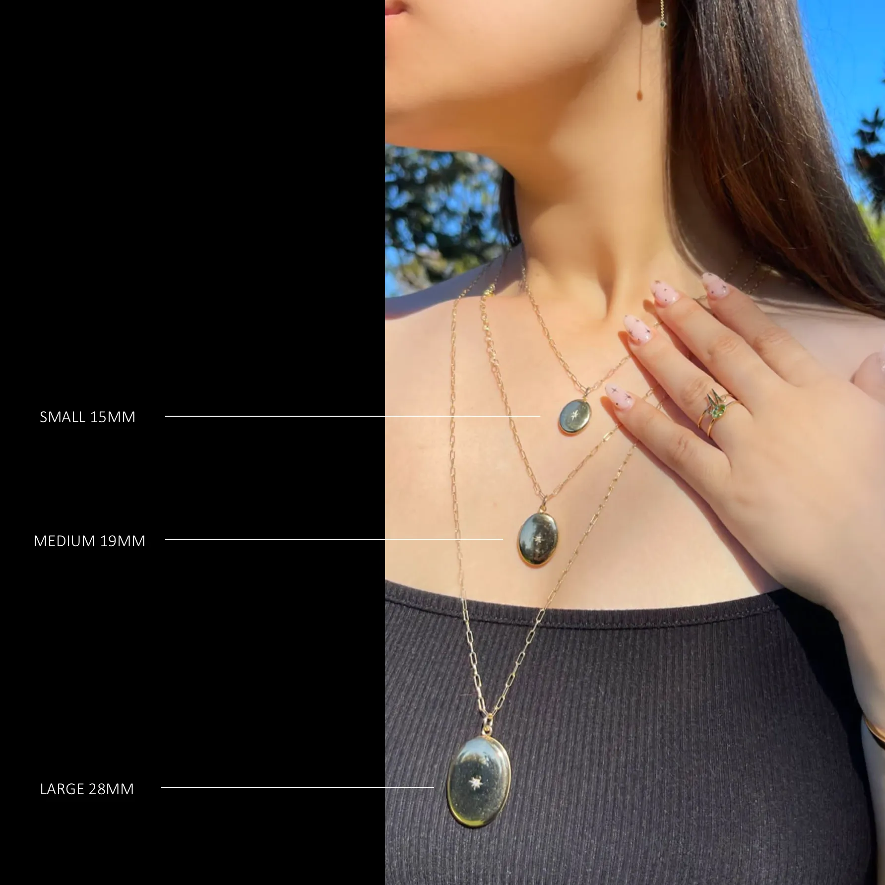 CHARLI LARGE OVAL ENGRAVED LOCKET