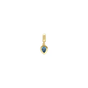 Charm's Collection Achievement Topaze Bleue "Pierre de la renaissance" Argent 925 Plaqué Or Jaune