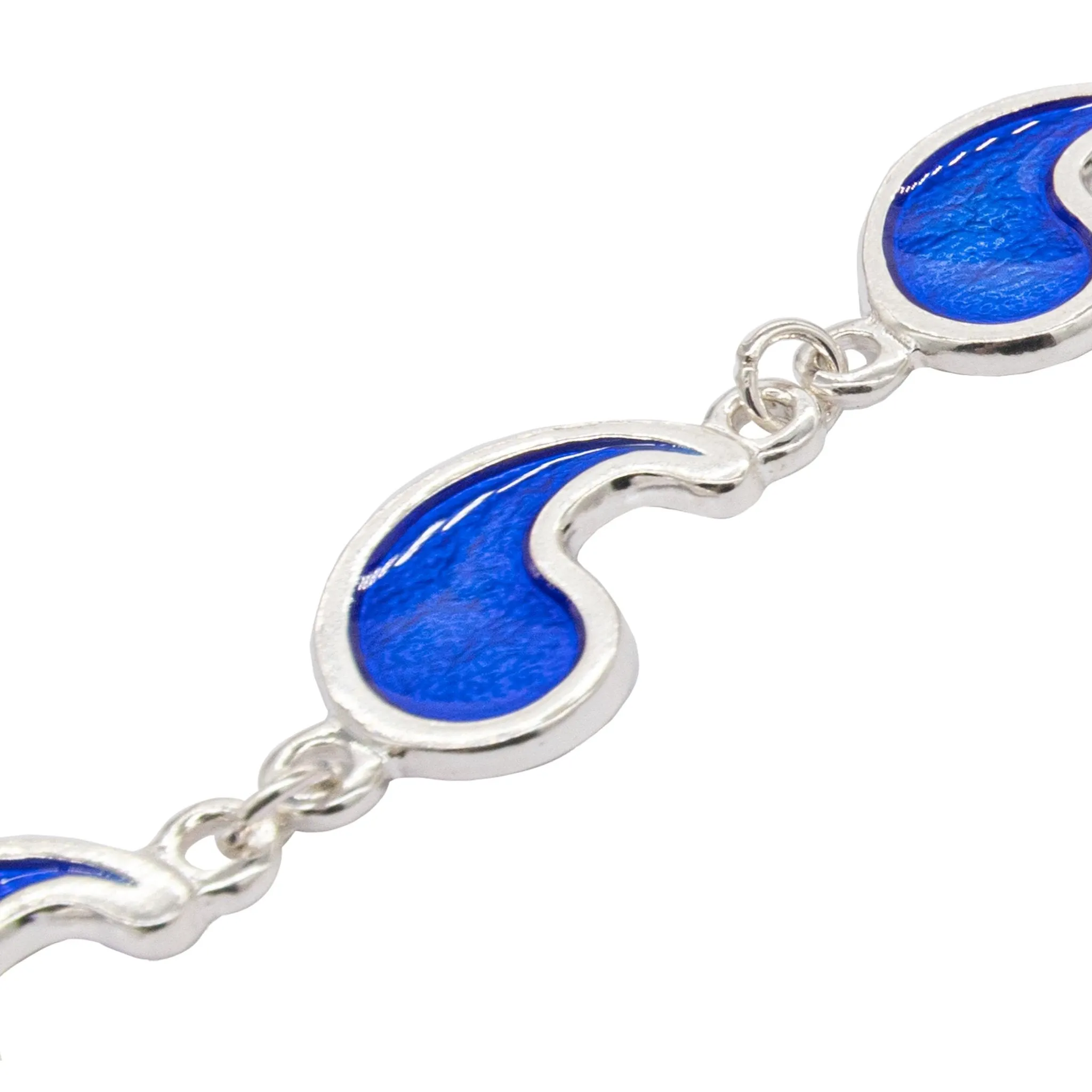 Flame of Tar Valon Ajah Bracelet - Enameled Sterling Silver