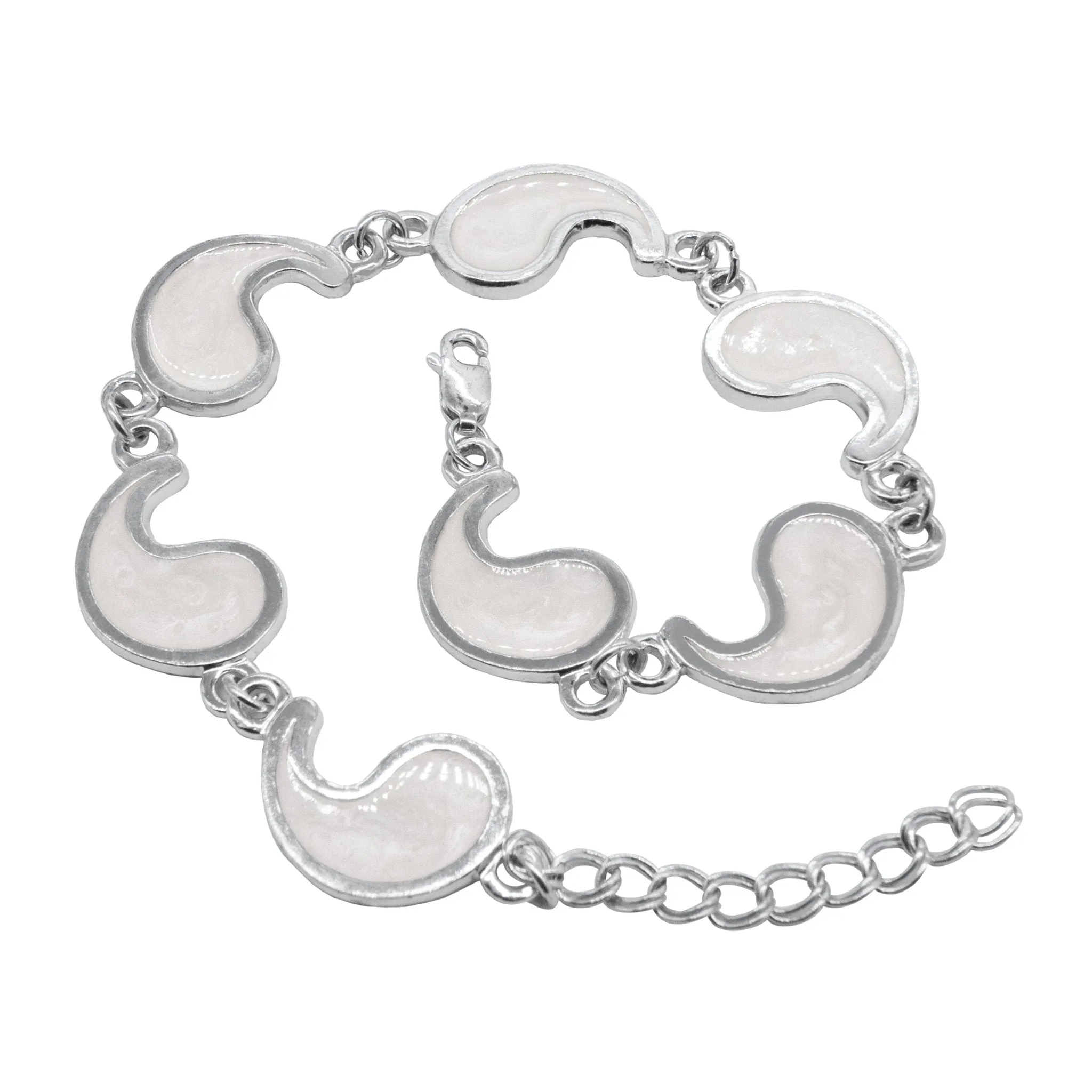 Flame of Tar Valon Ajah Bracelet - Enameled Sterling Silver