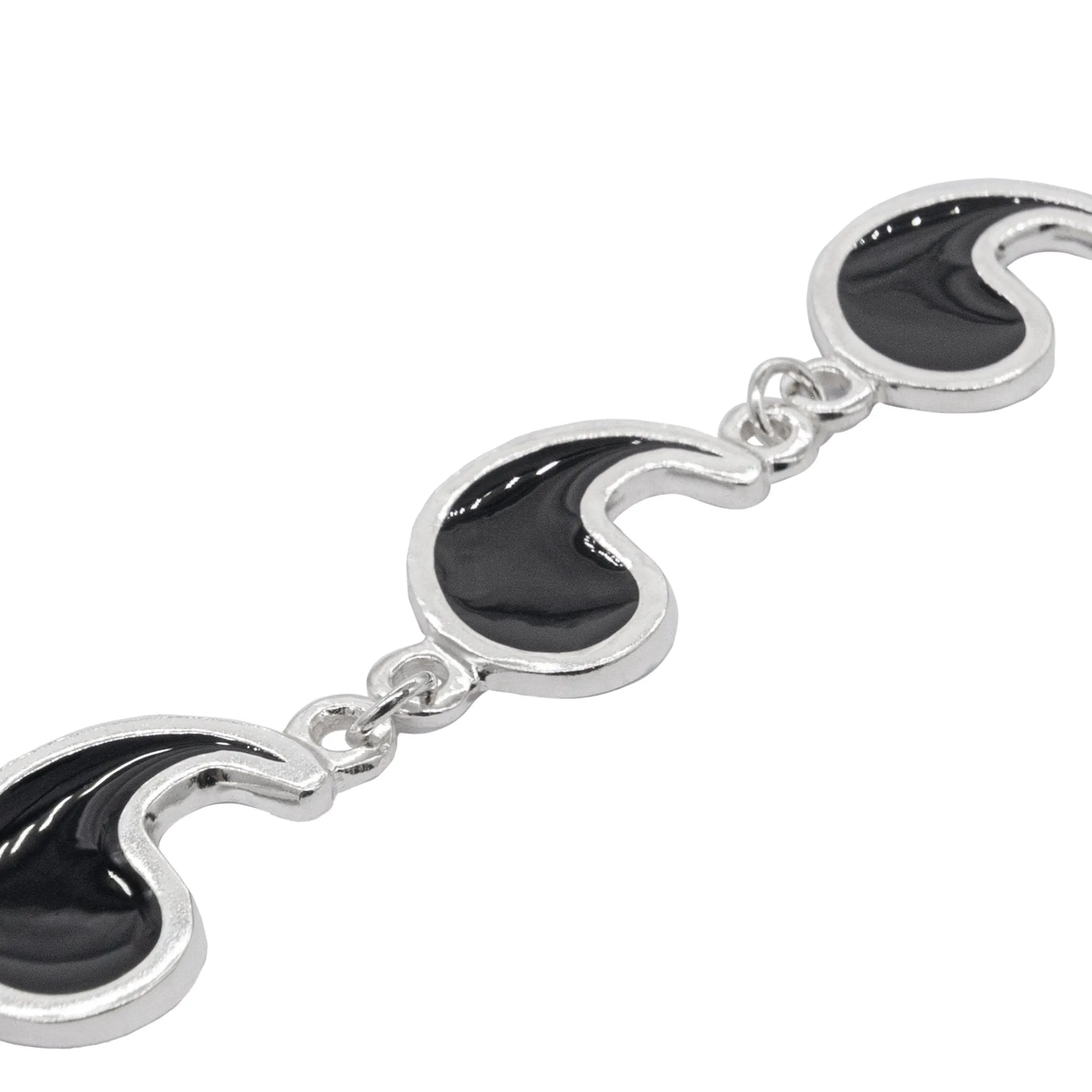 Flame of Tar Valon Ajah Bracelet - Enameled Sterling Silver