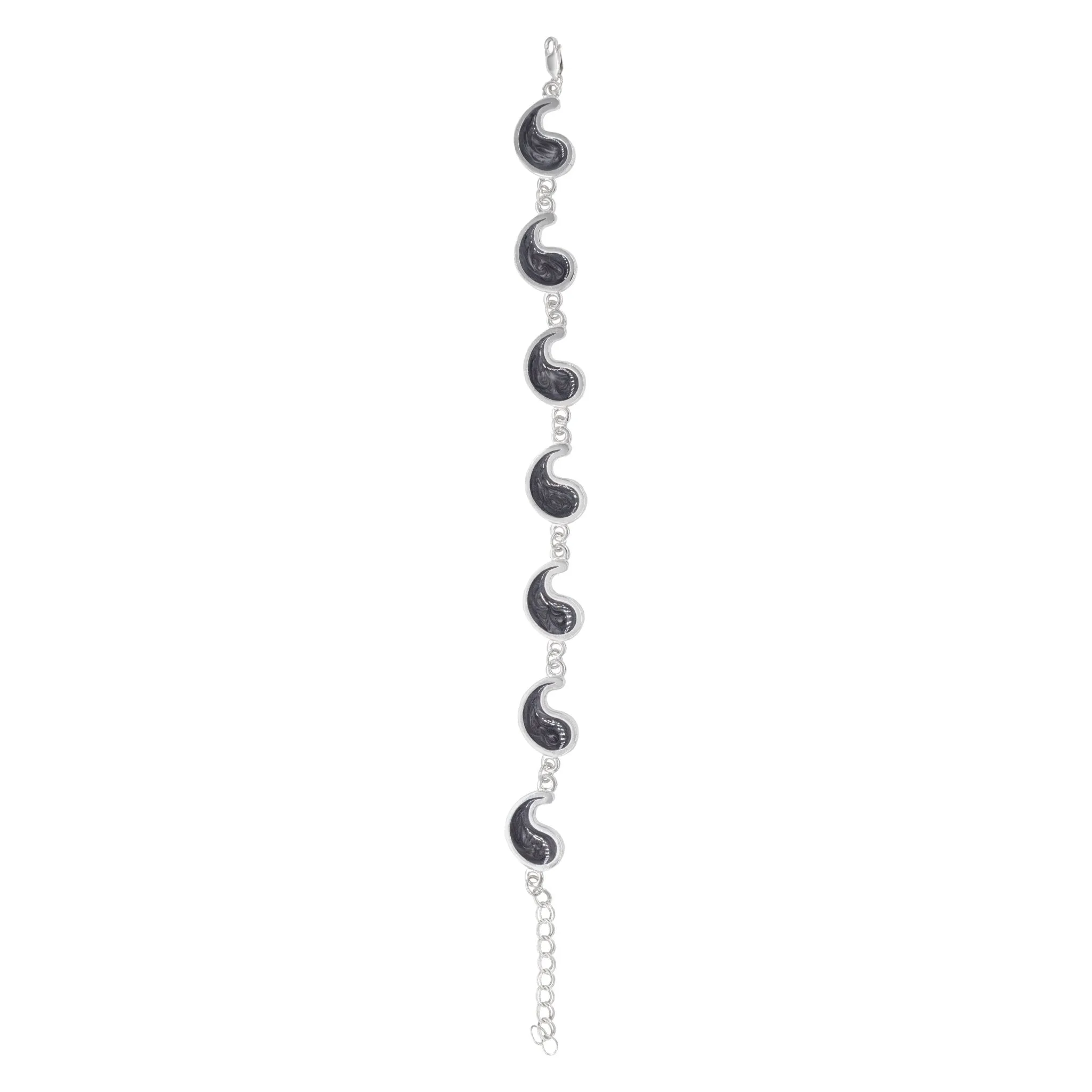 Flame of Tar Valon Ajah Bracelet - Enameled Sterling Silver