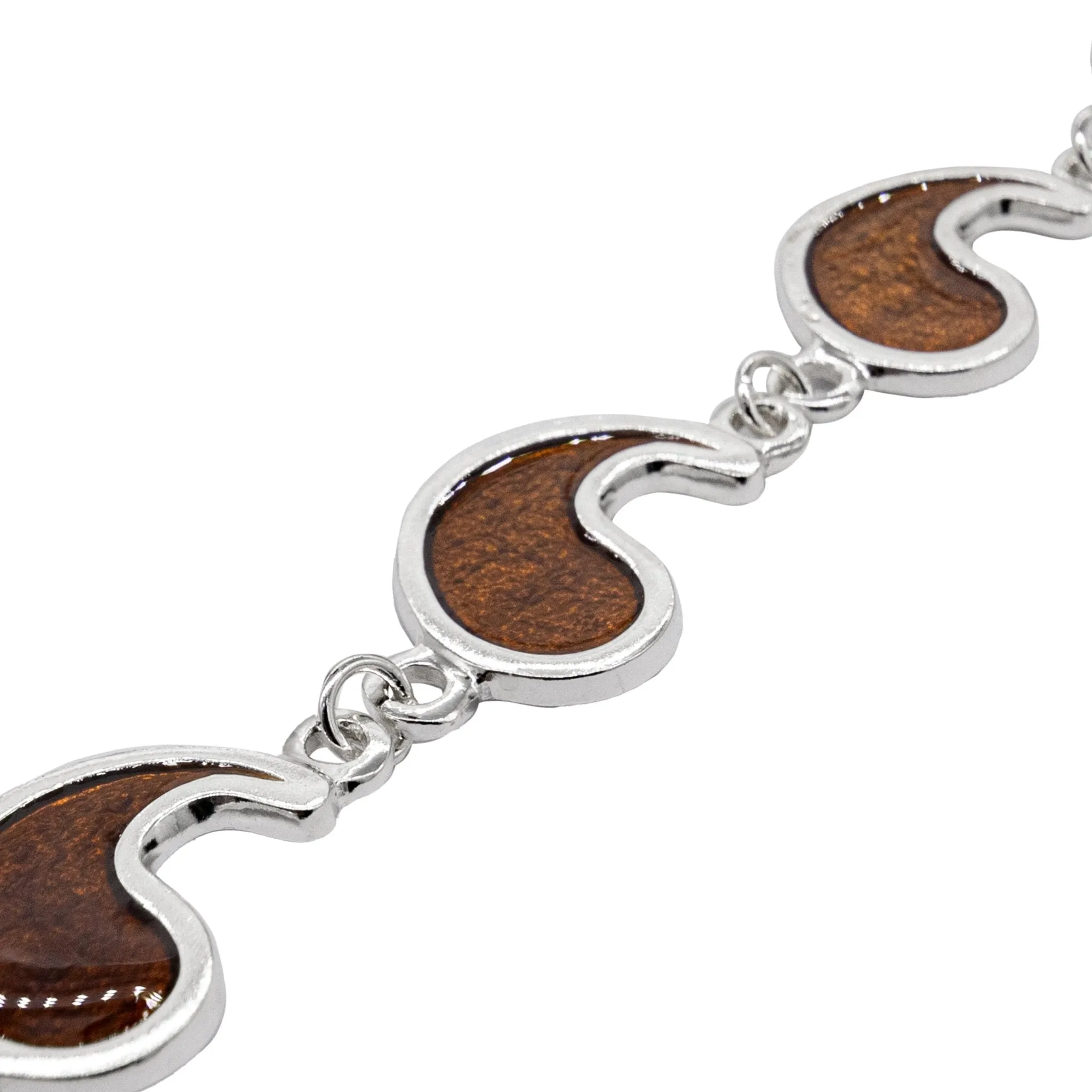 Flame of Tar Valon Ajah Bracelet - Enameled Sterling Silver