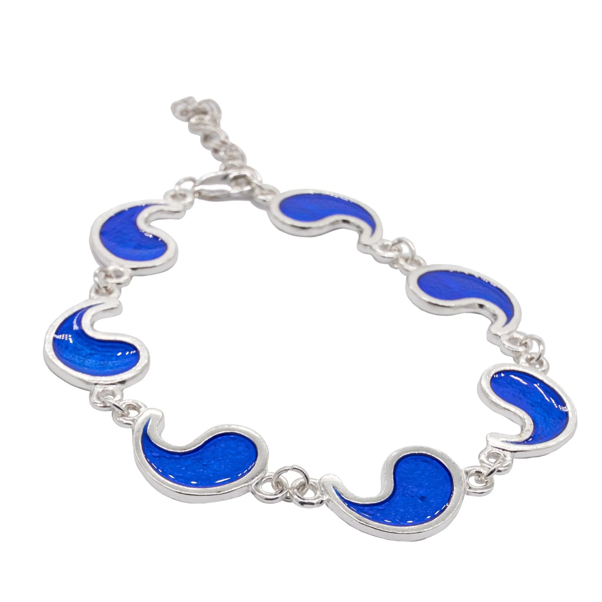 Flame of Tar Valon Ajah Bracelet - Enameled Sterling Silver