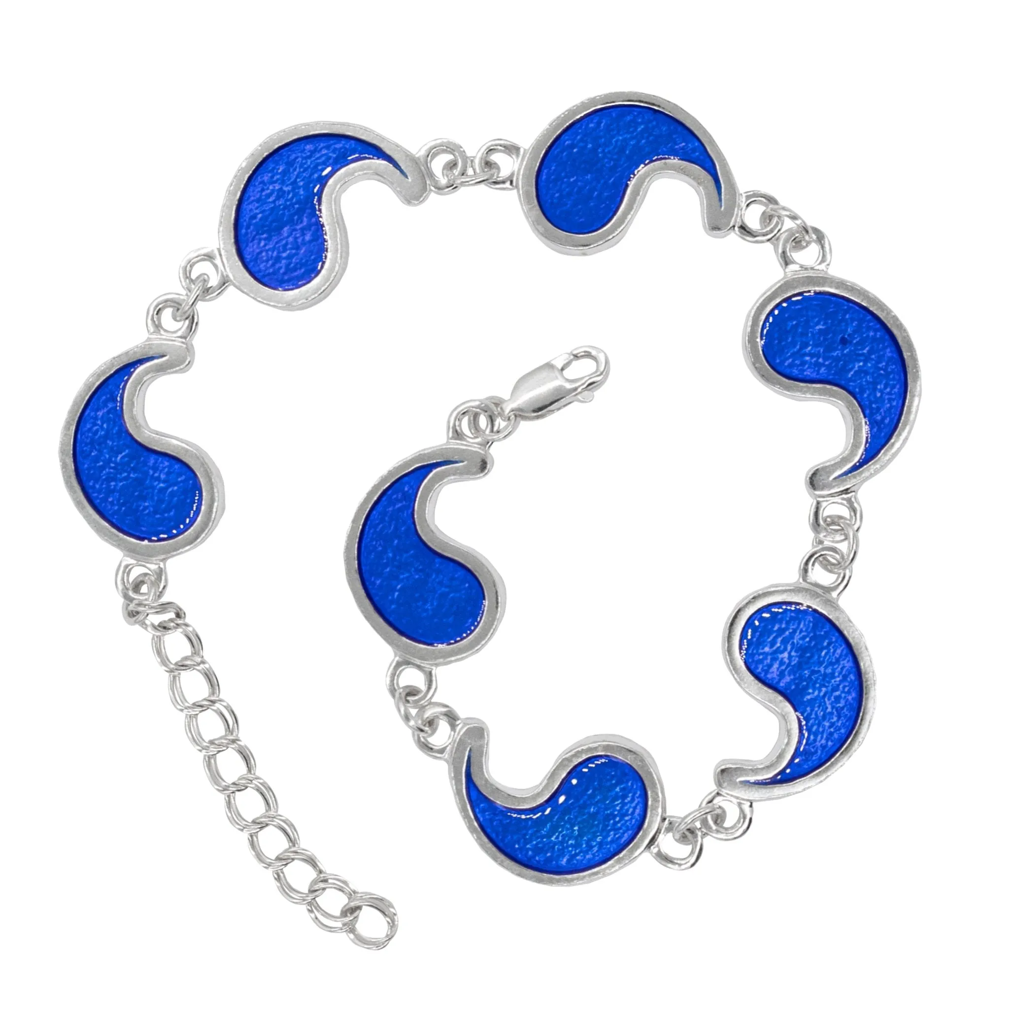 Flame of Tar Valon Ajah Bracelet - Enameled Sterling Silver