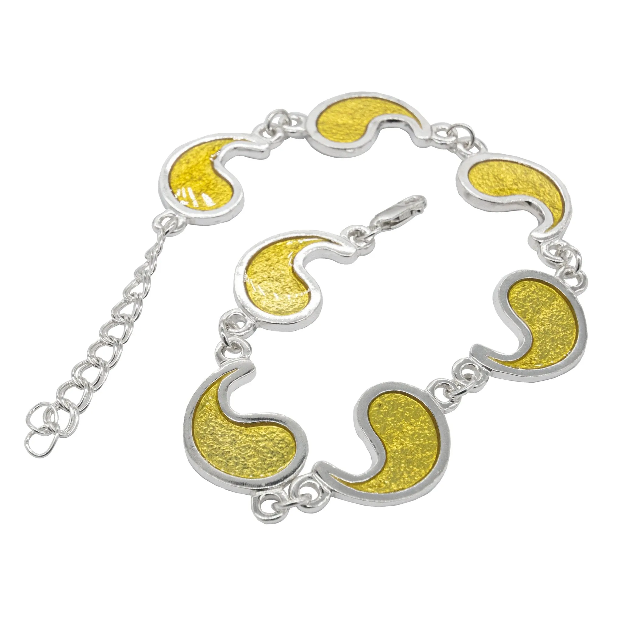 Flame of Tar Valon Ajah Bracelet - Enameled Sterling Silver
