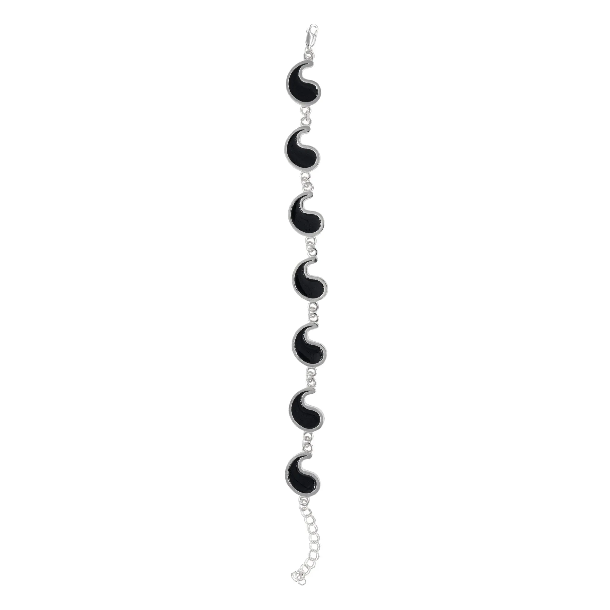 Flame of Tar Valon Ajah Bracelet - Enameled Sterling Silver