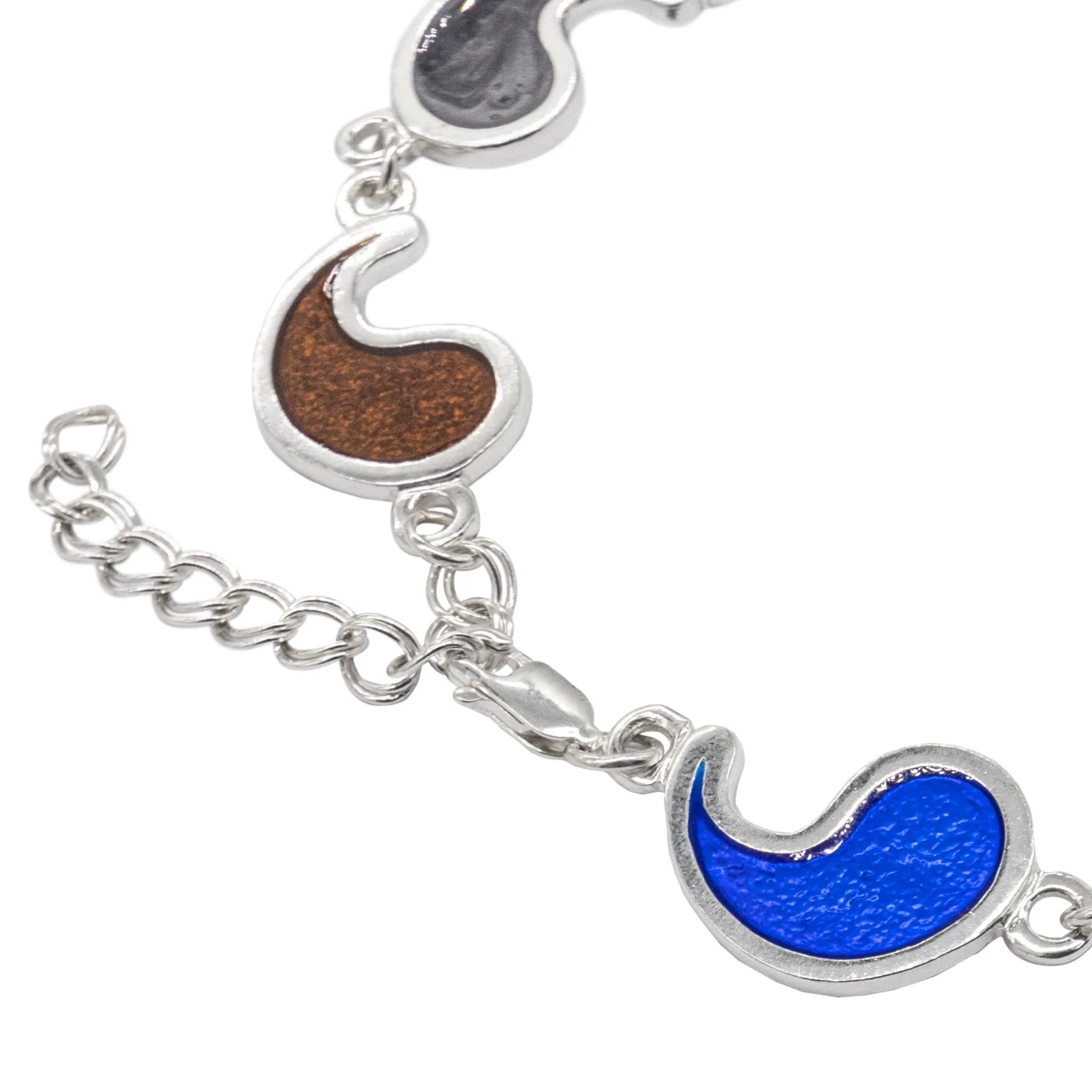 Flame of Tar Valon Ajah Bracelet - Enameled Sterling Silver