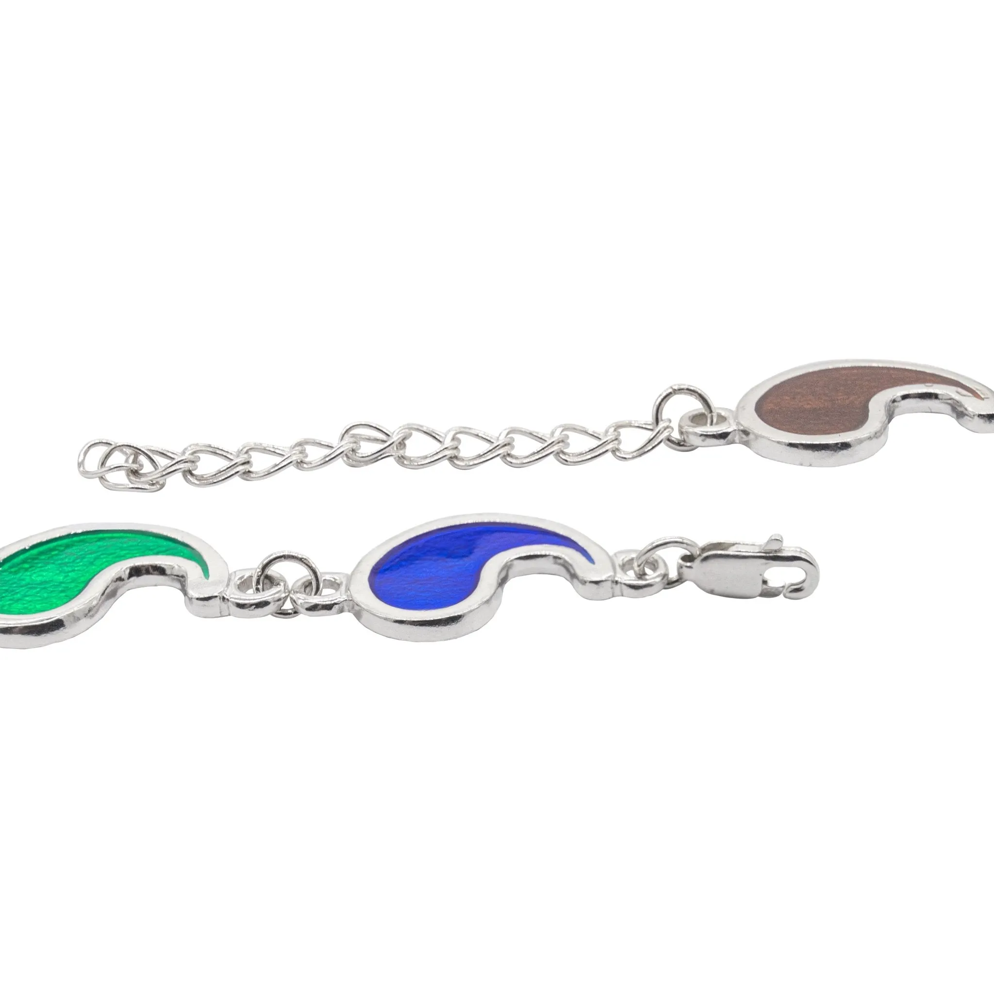 Flame of Tar Valon Ajah Bracelet - Enameled Sterling Silver