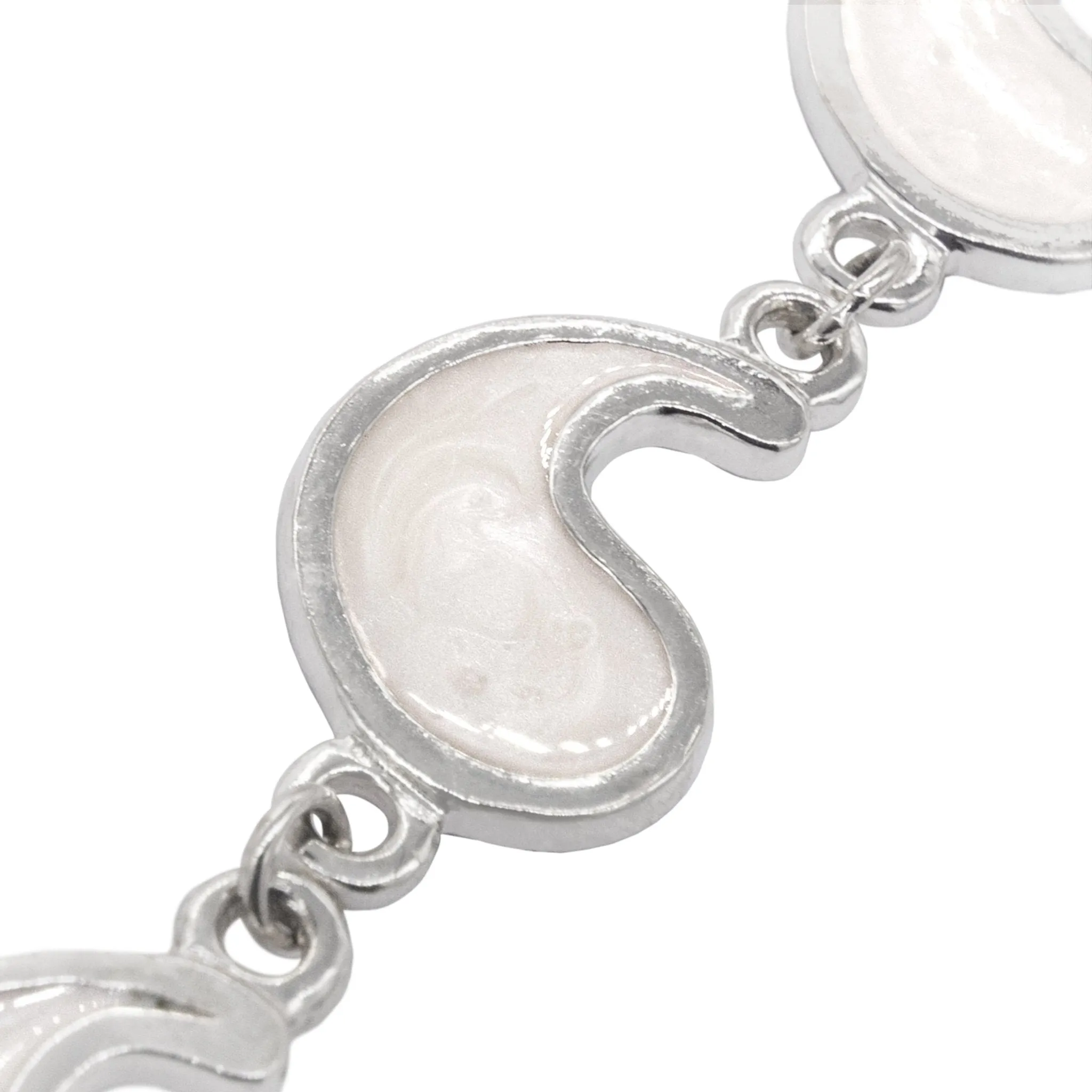 Flame of Tar Valon Ajah Bracelet - Enameled Sterling Silver