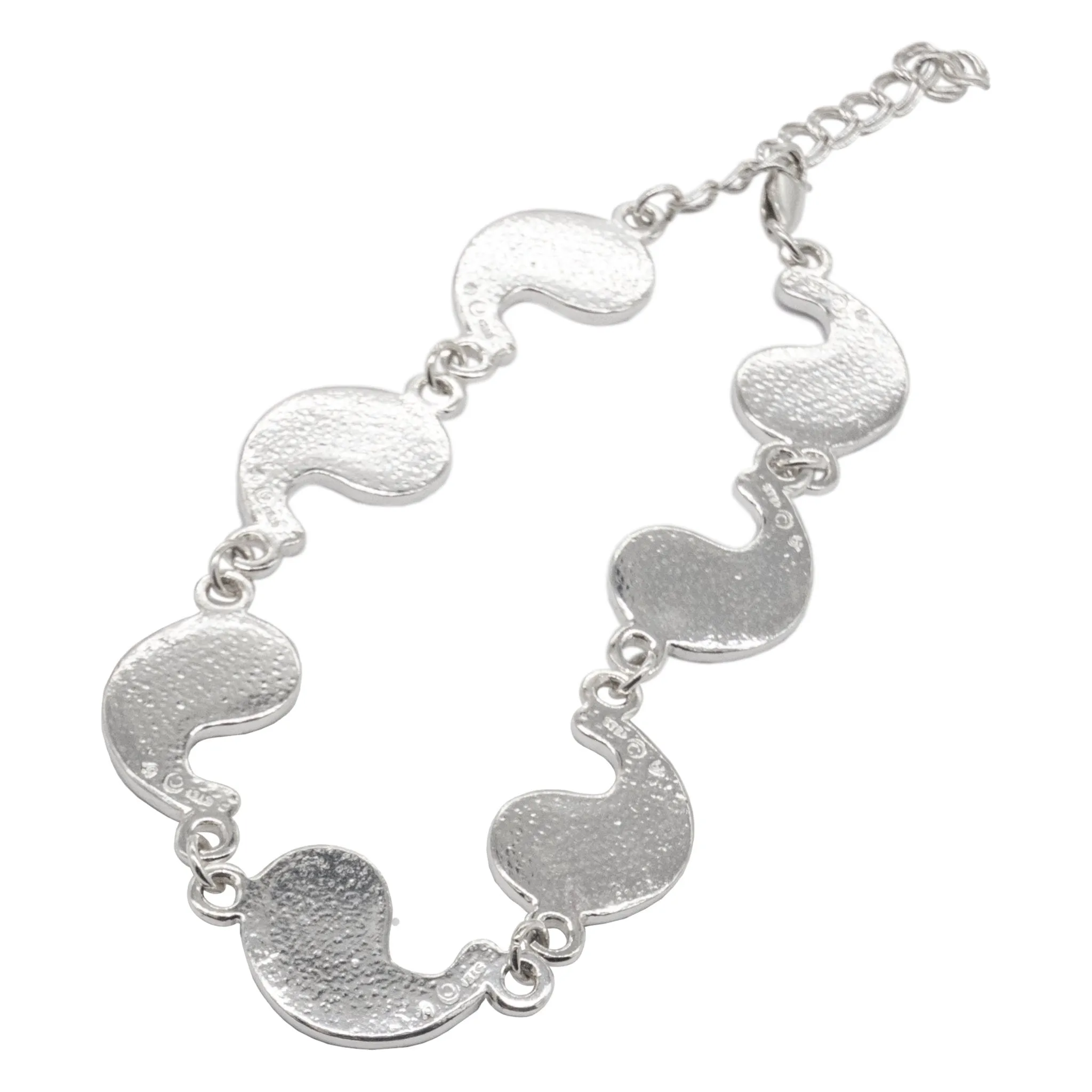Flame of Tar Valon Ajah Bracelet - Enameled Sterling Silver