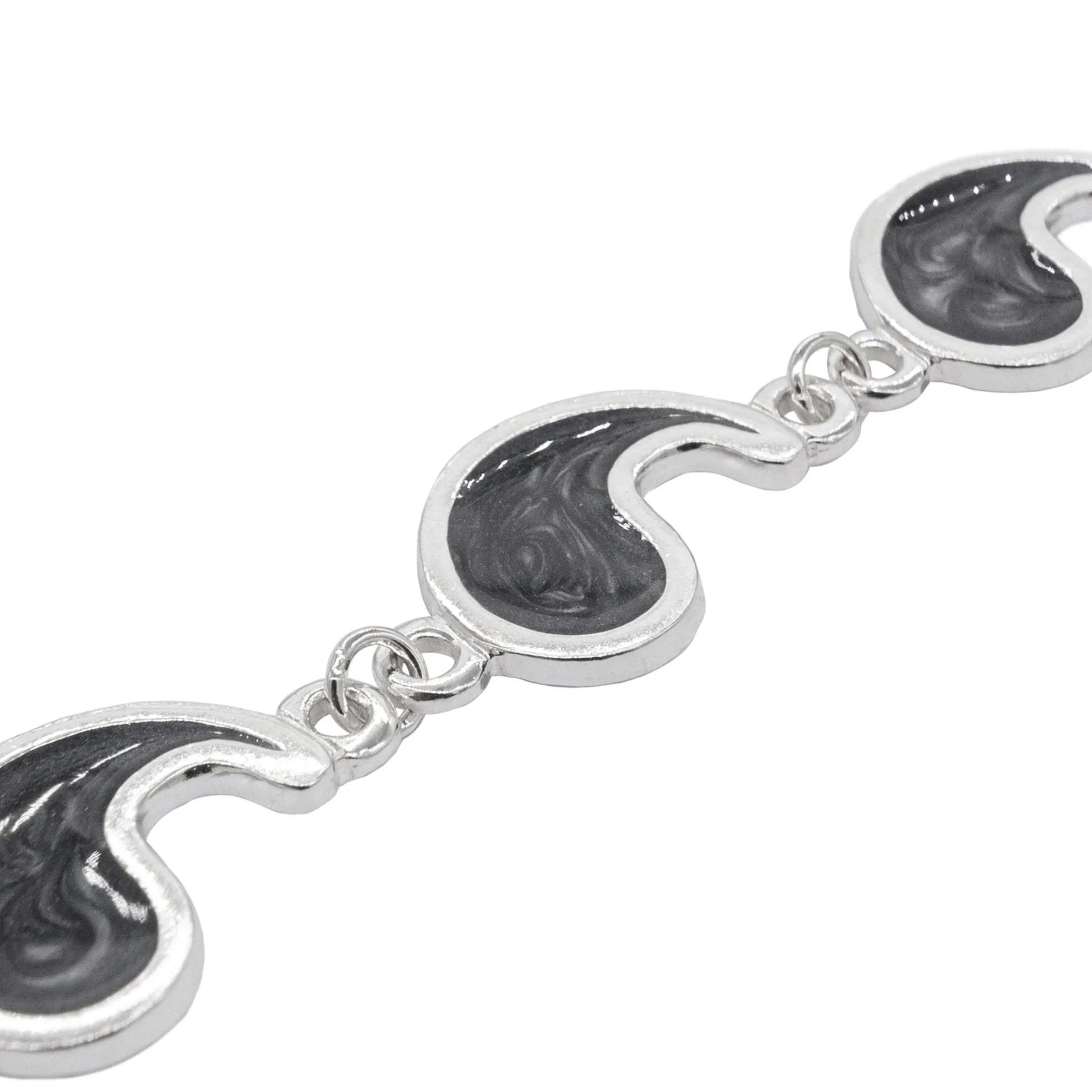 Flame of Tar Valon Ajah Bracelet - Enameled Sterling Silver
