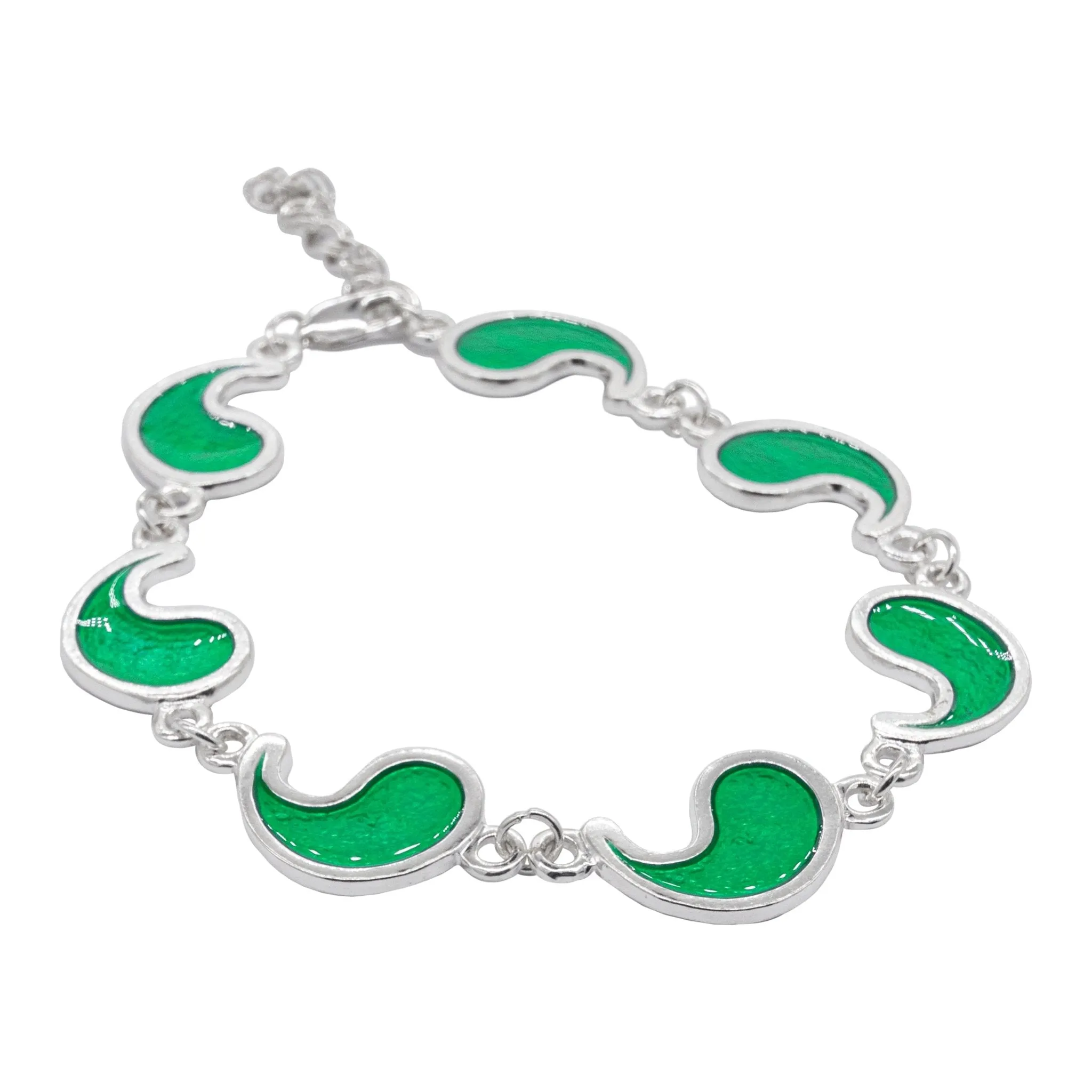 Flame of Tar Valon Ajah Bracelet - Enameled Sterling Silver