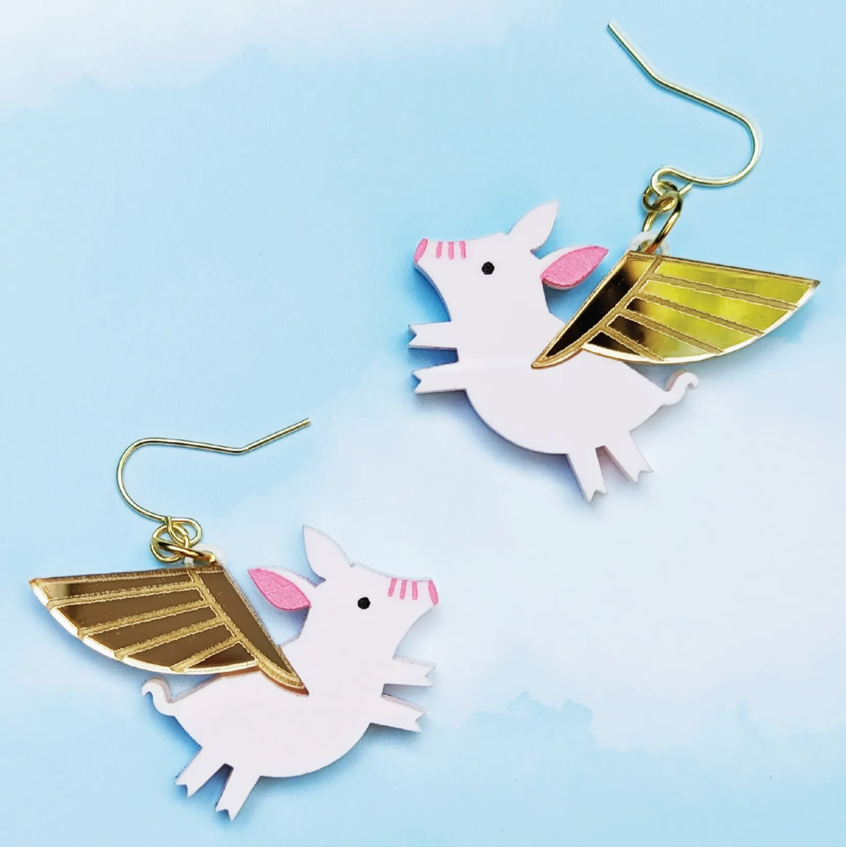 Flying Pig Earrings