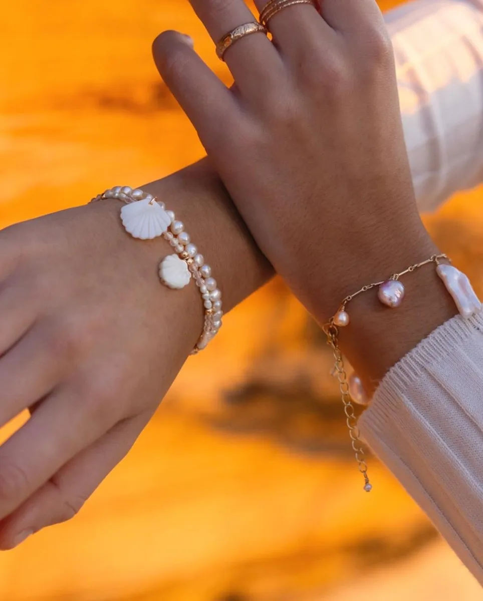 Francesa Mother of Pearl & White Topaz Bracelet