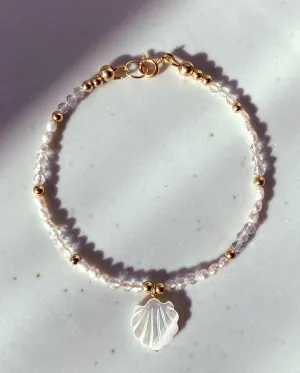 Francesa Mother of Pearl & White Topaz Bracelet