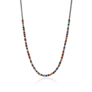 Heishi Chain Necklace, Silver|NMS9012321ORLPZTQ