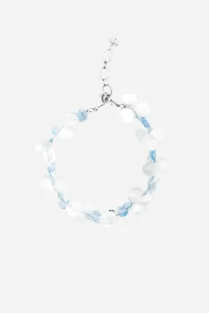 Himalayan Crystal & Blue Topaz Bracelet