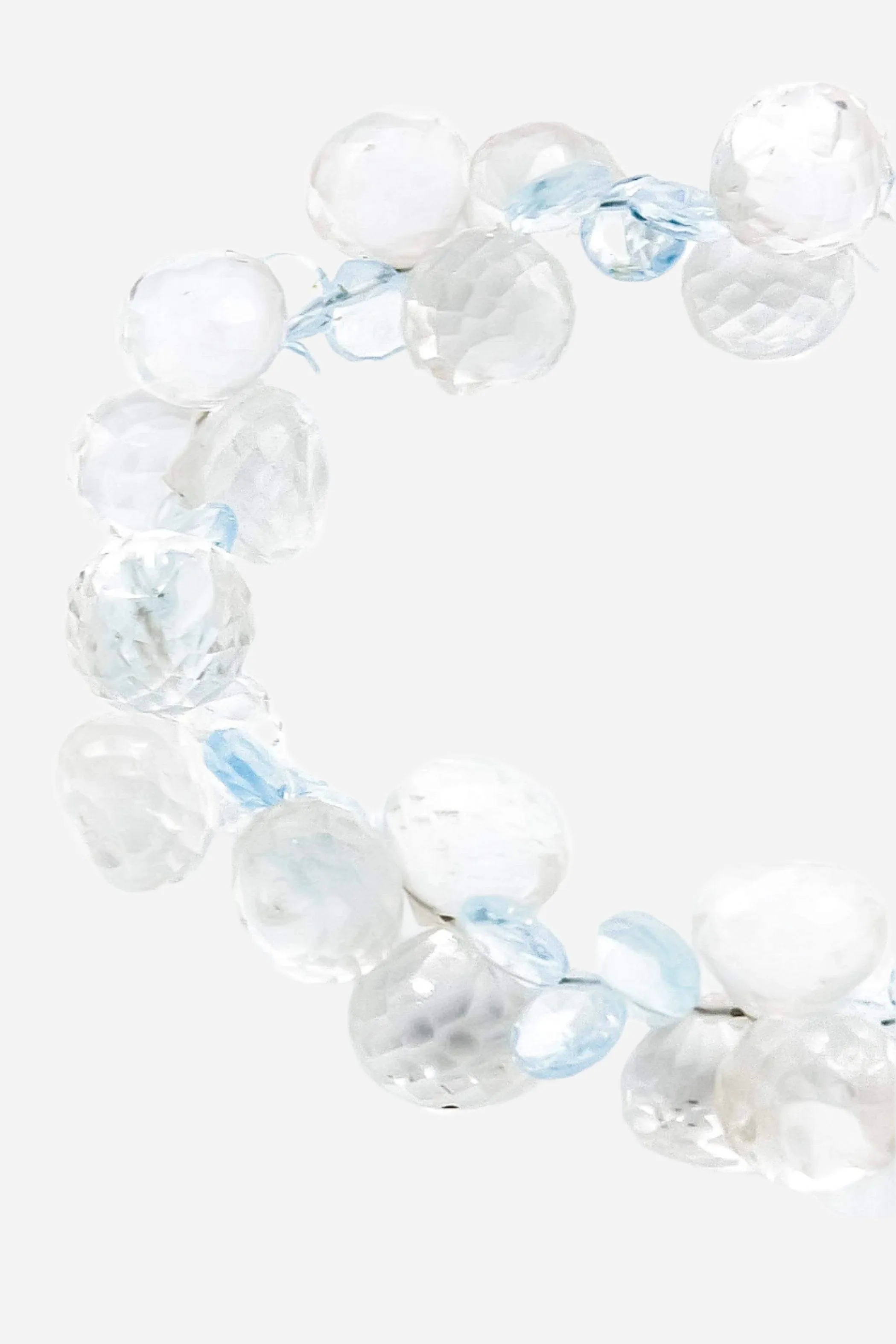 Himalayan Crystal & Blue Topaz Bracelet