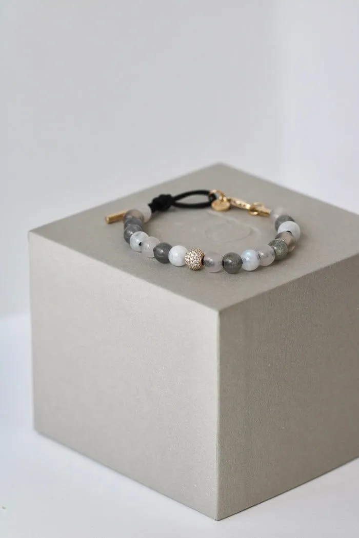 Inner Peace Lifeforce 18K Whitegold Bracelet w. Diamonds