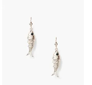 Koi Earrings - Blue Topaz