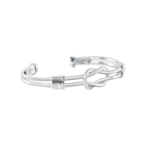 Ladies Knot Cuff Bracelet from Nau-T-Girl In Silver