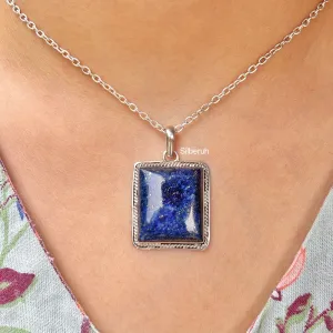 Lapis Lazuli Silver Pendant