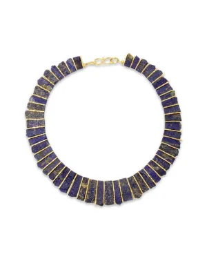 Lapis Lazuli Tab Necklace