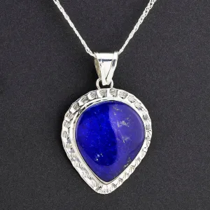 Large Genuine Lapis Lazuli Pendant