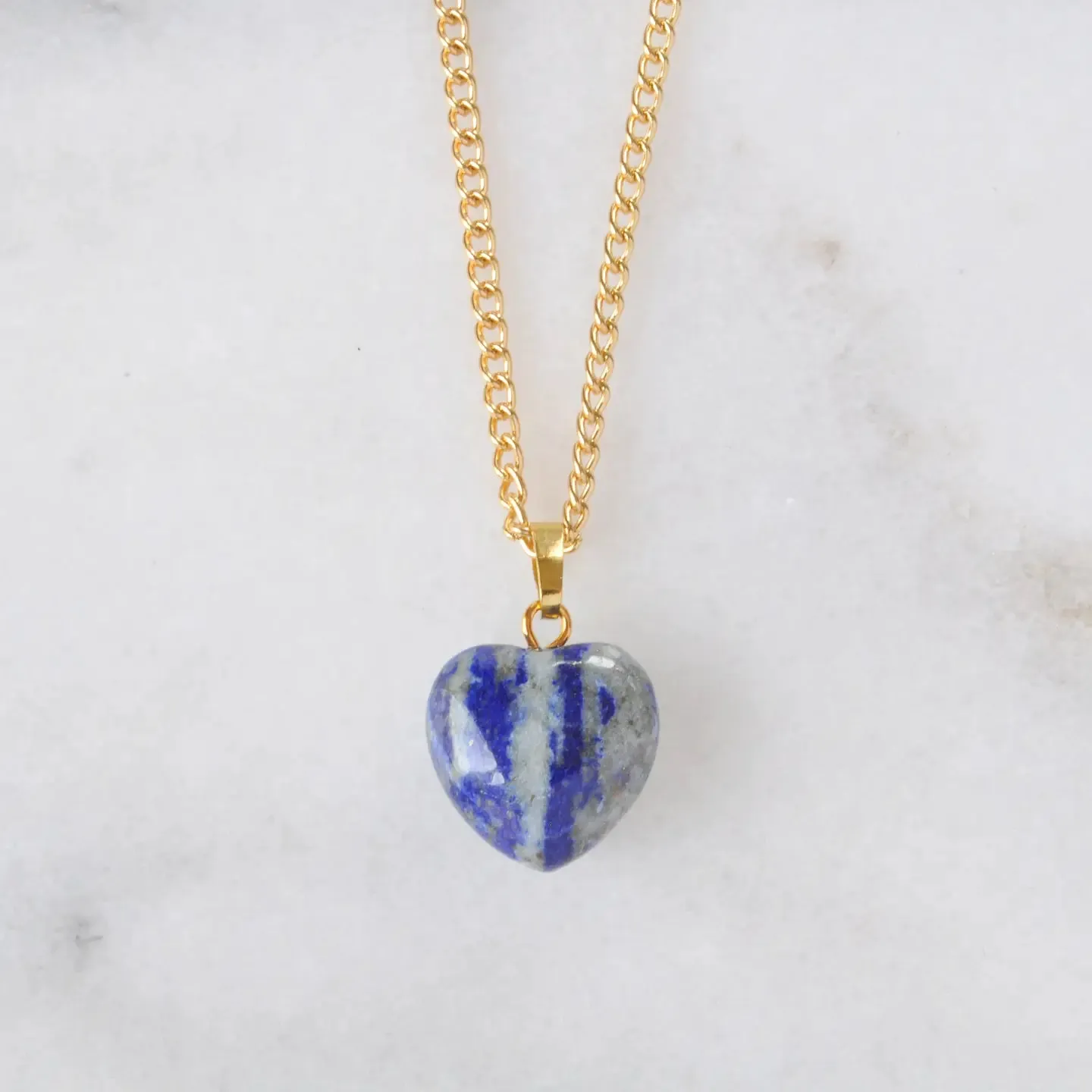 Libby & Smee Crystal Gemstone Heart Necklace