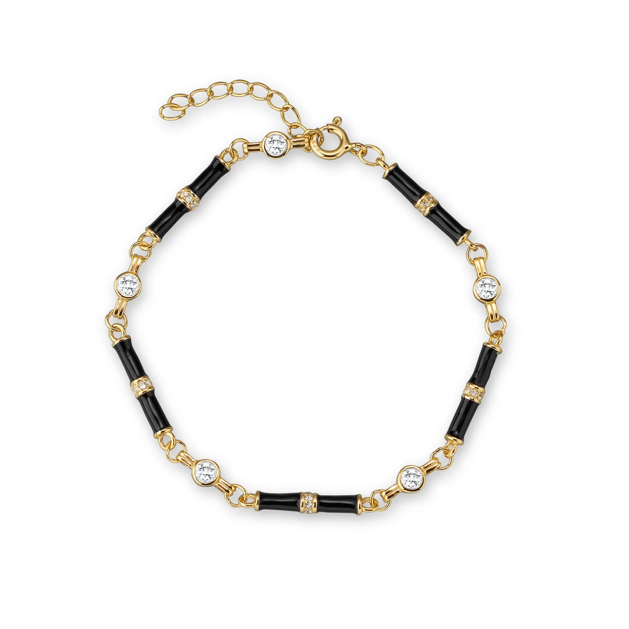 Marlowe Black Enamel Bracelet