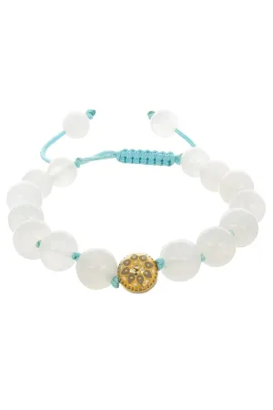 Moonstone Bead Mandala Bracelet