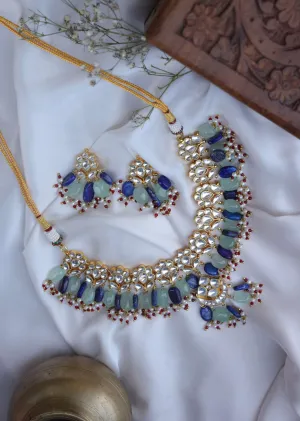 Multicolored Kundan Choker With Floral Motifs