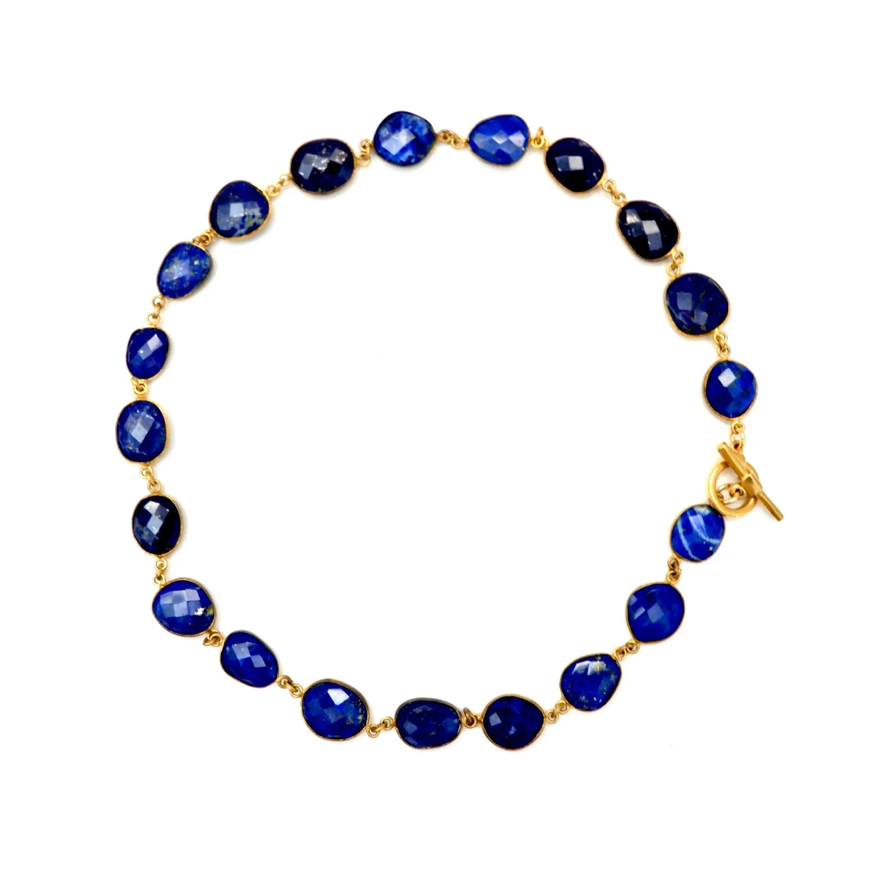 my simple lapis choker necklace
