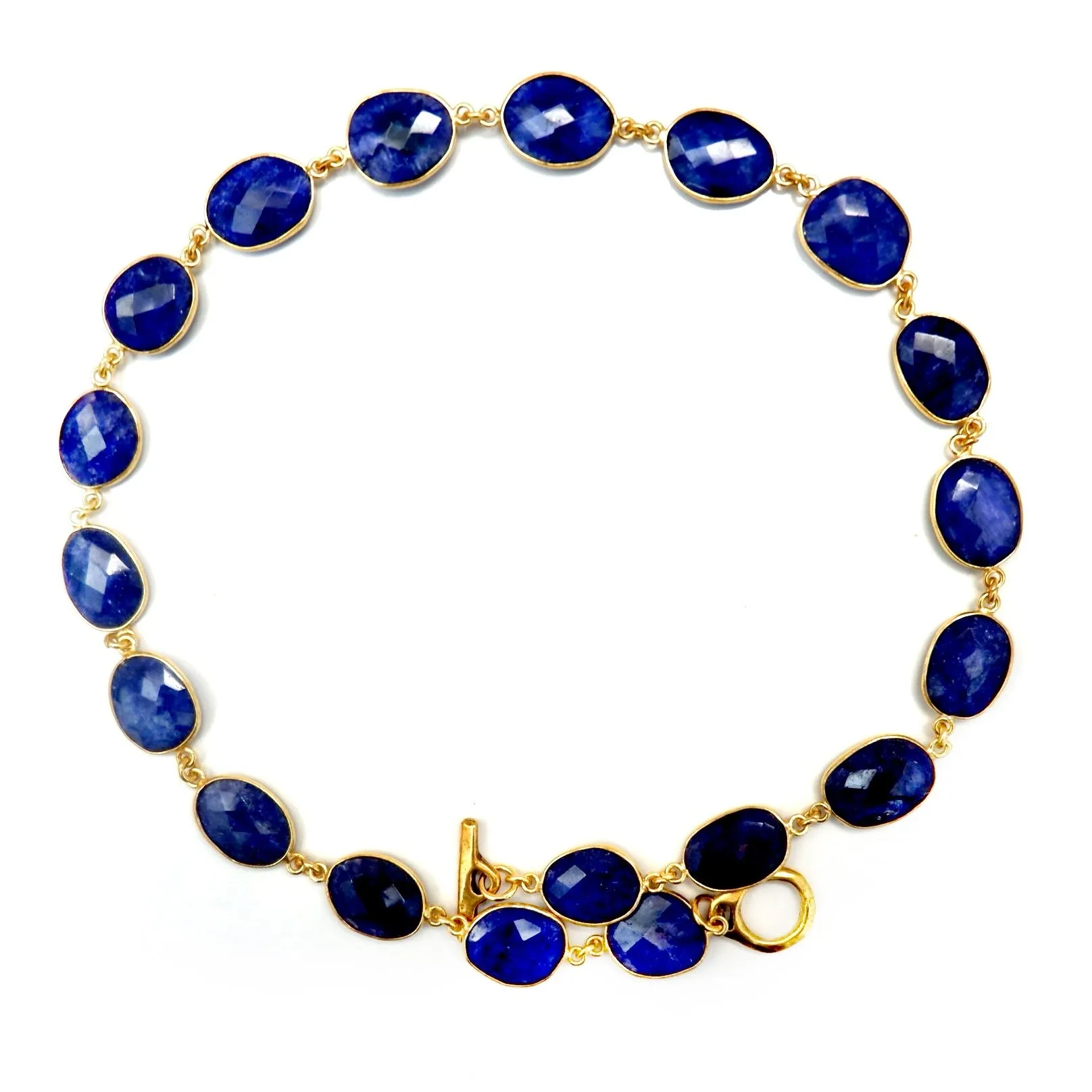 my simple lapis choker necklace