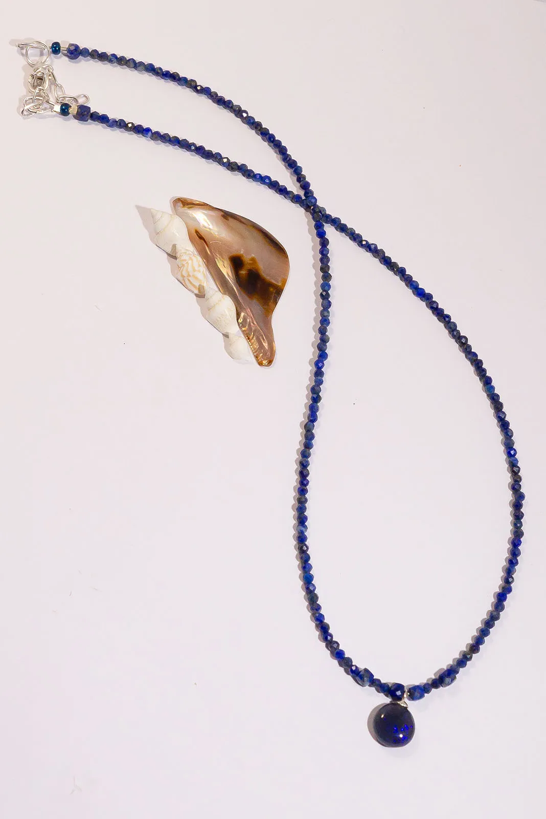 Necklace Australian Opal Lazuli Galaxy