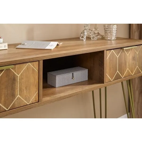 Orleans 2 Drawer Console Desk Mango