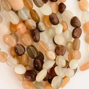 Peach Moonstone Pebble Anklet/Bracelet
