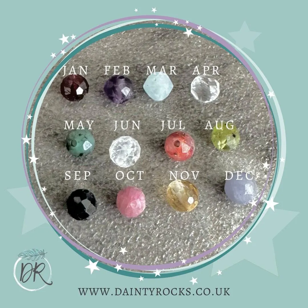 Personalised Family Birthstone Bracelet , Family Initials for Mum or Grandmother