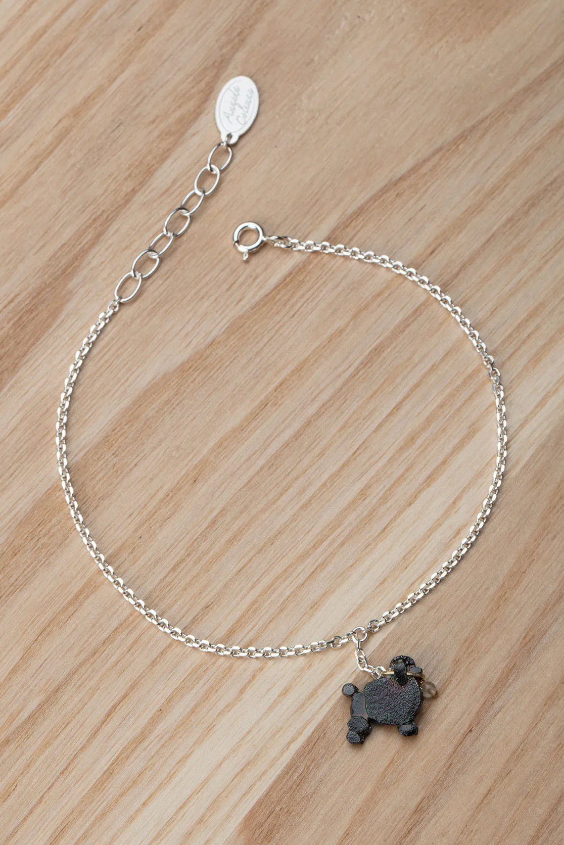 Poodle On A Lead Bracelet