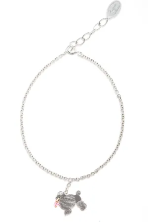 Poodle On A Lead Bracelet