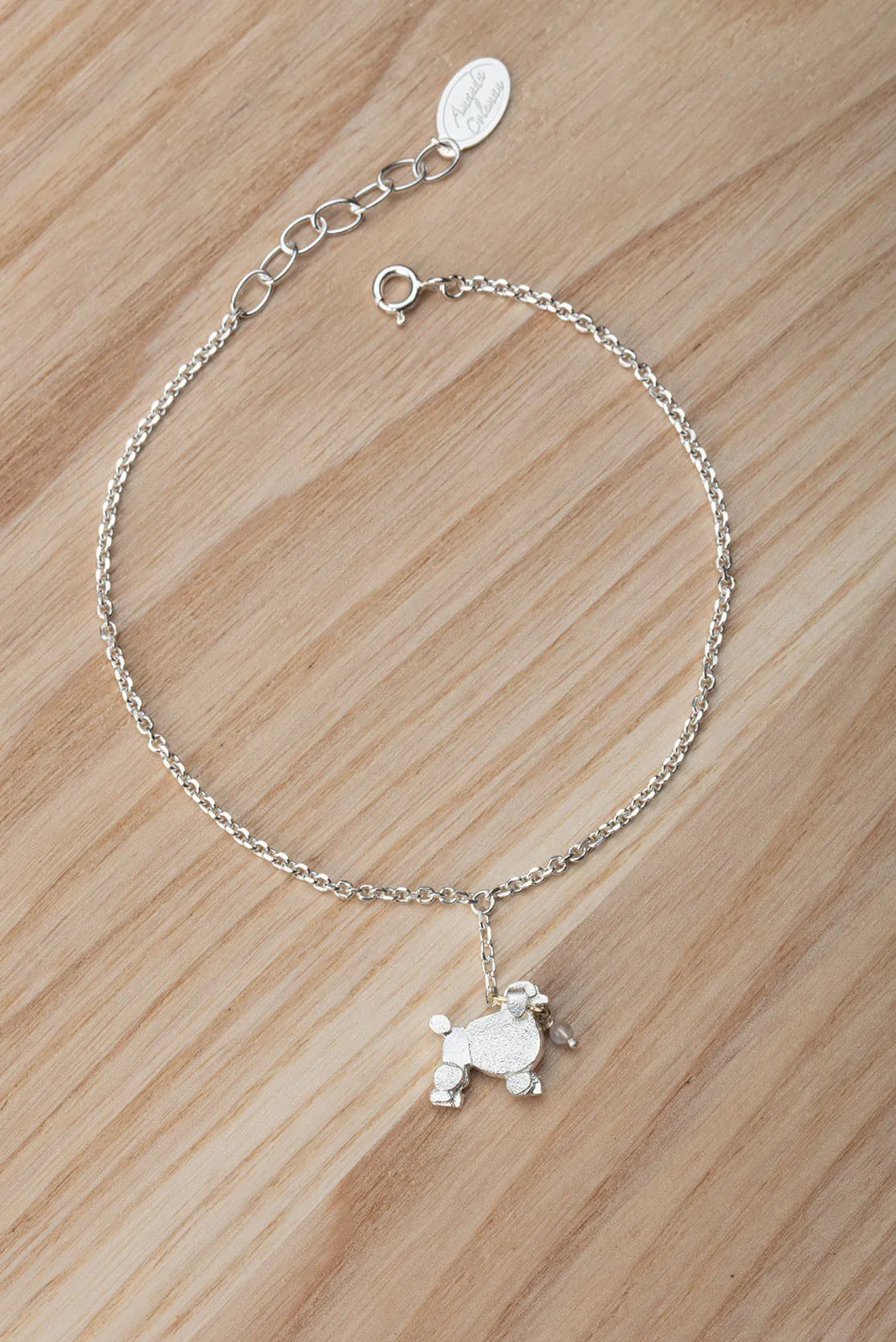 Poodle On A Lead Bracelet