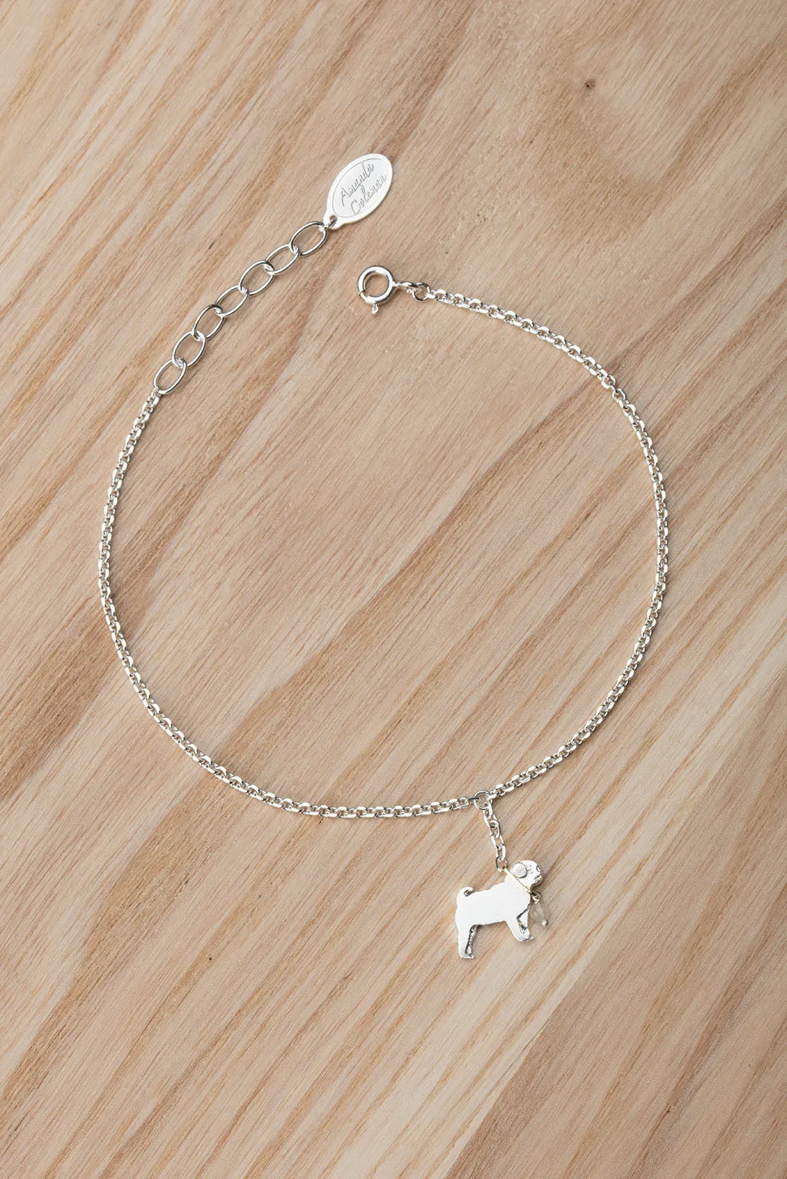 Pug On A Lead Bracelet