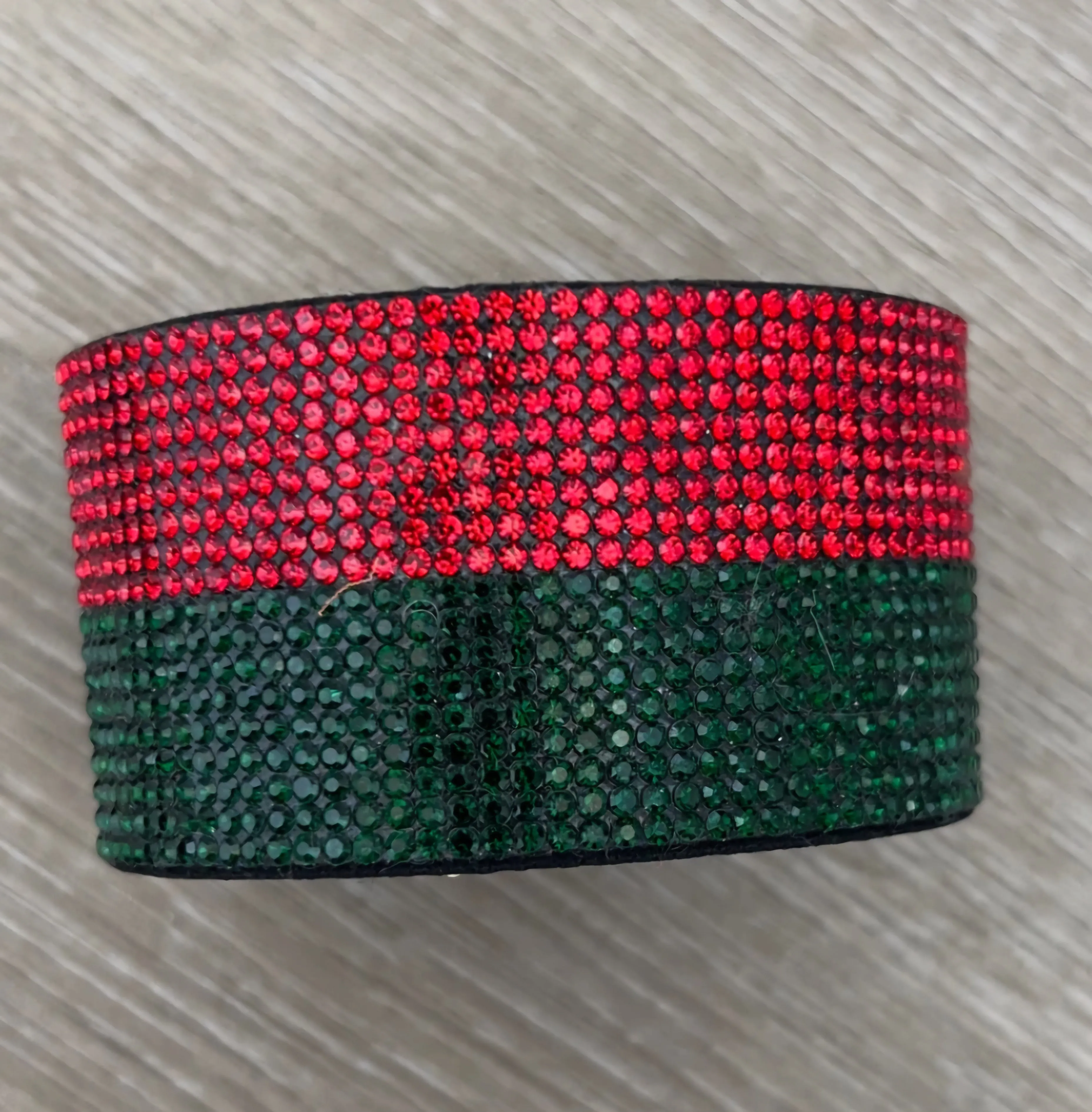 Red & Green Cuff Bracelet