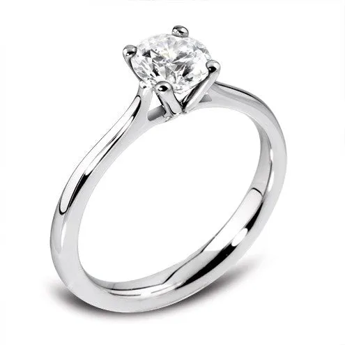 Round Four Claw Solitaire 0.25ct - 1.00ct