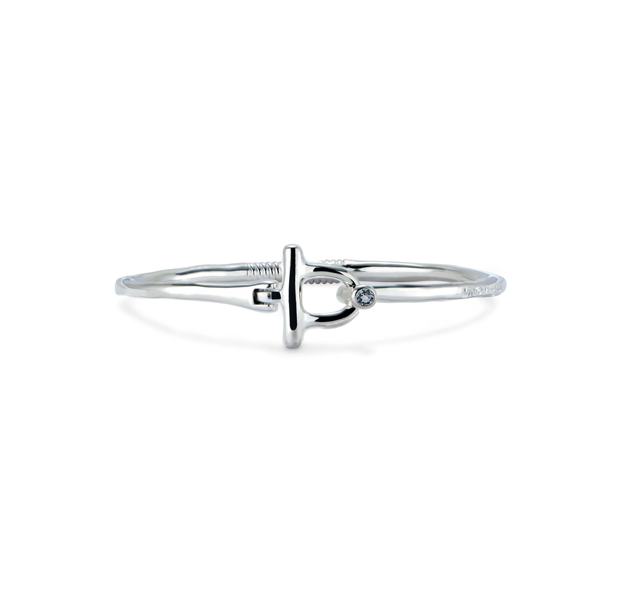 SER INDOMABLE BAR BRACELET SILVER WITH TOPAZ