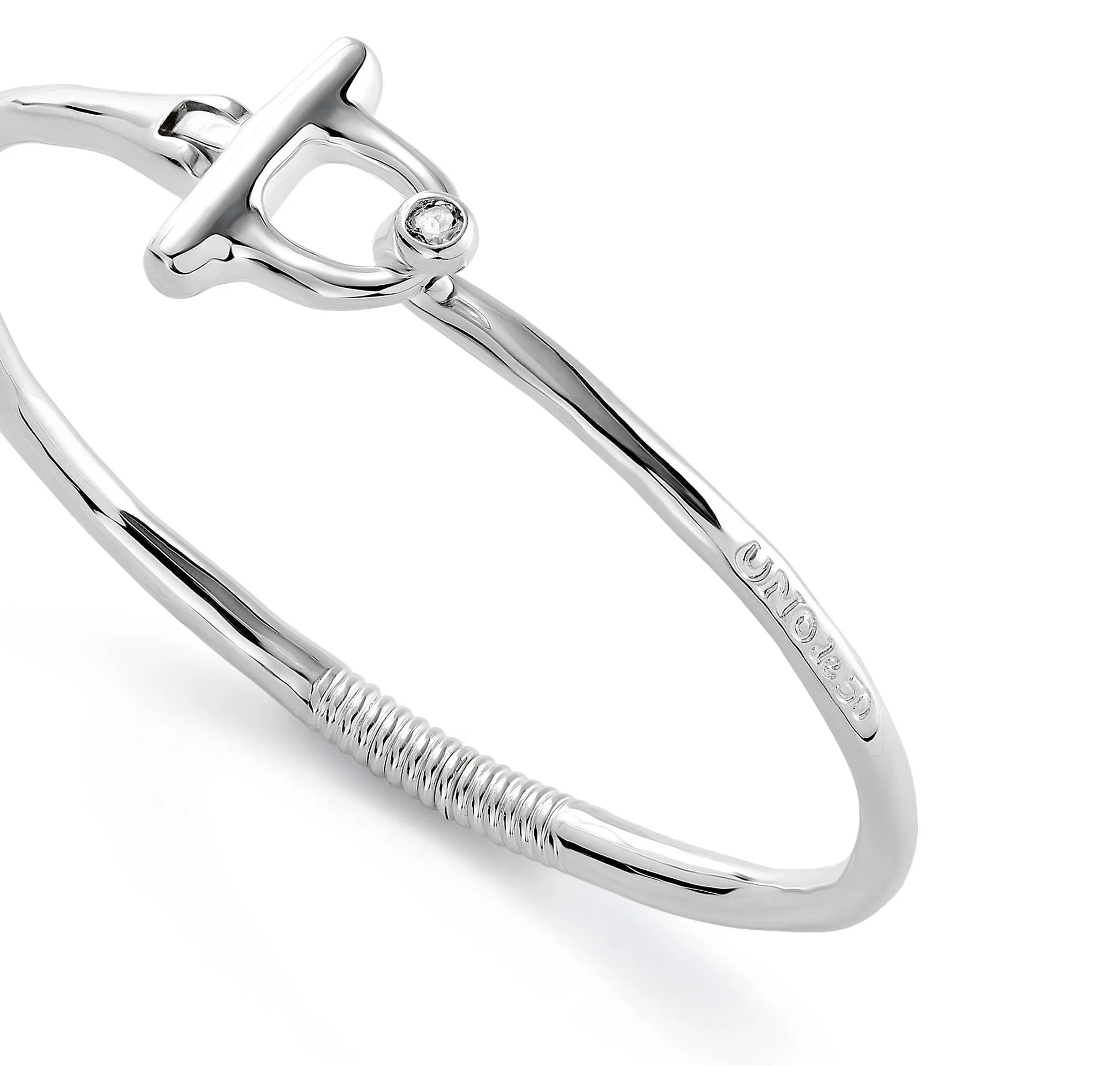 SER INDOMABLE BAR BRACELET SILVER WITH TOPAZ
