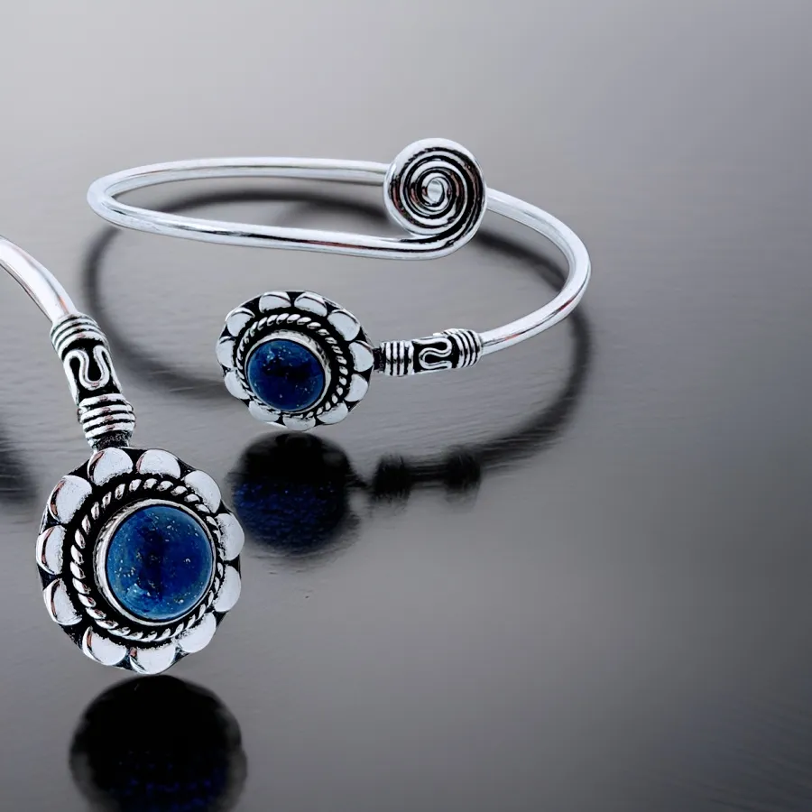 Silver, Lapis Lazuli, Bracelet.